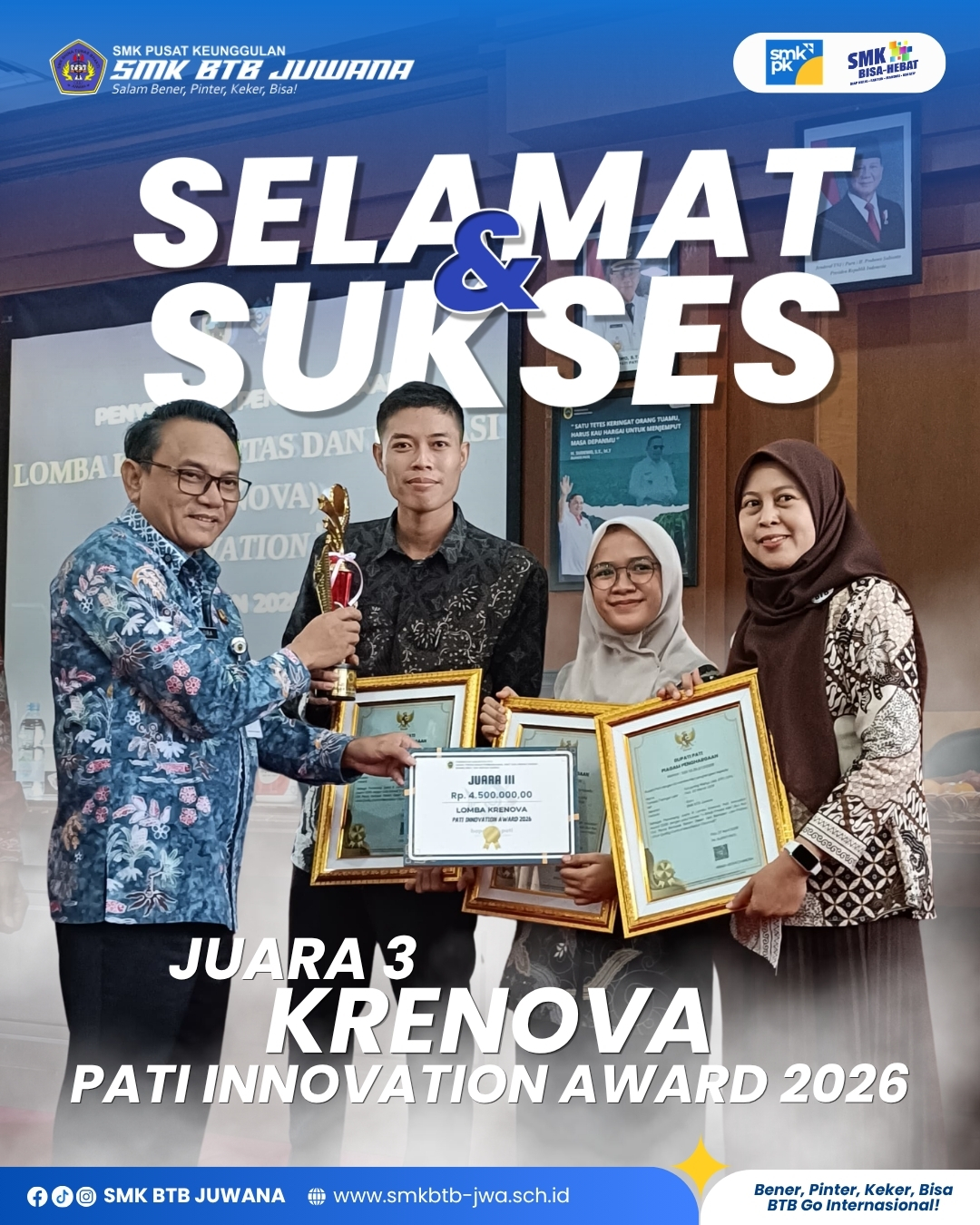 JUARA 3 PATI INNOVATION AWARD 2026